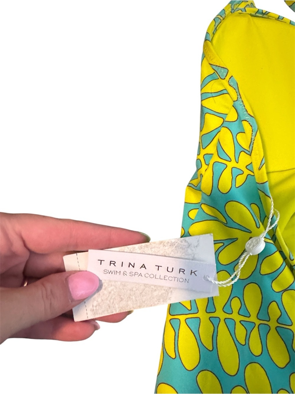 Trina Turk Trellis Twist Plunge One Piece - Picture 4 of 6
